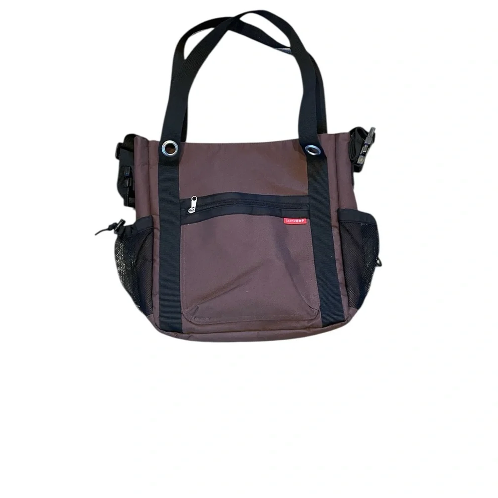 Skip Hop‎ Brown Tote Diaper Bag with Black Accents